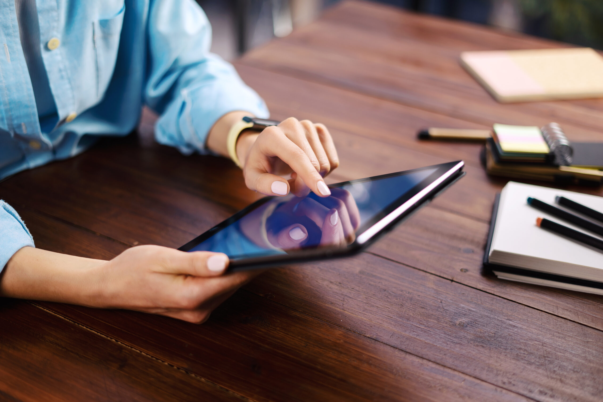 Photo of Woman using an ipad