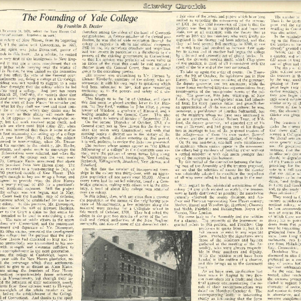 Founding of Yale College