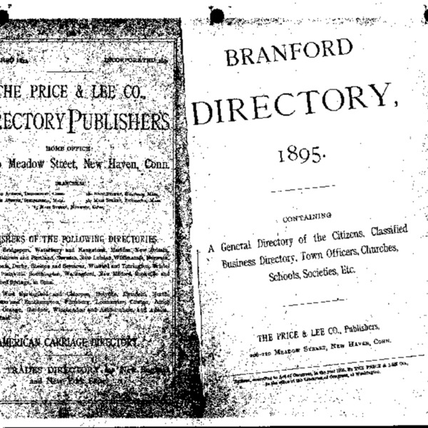 1895 Branford City Directory