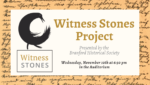 Witness Stones Project: Presented by the Branford Historical Society